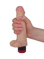 Вибратор с мошонкой и розовой головкой Android Style - 21,2 см. - фото 275379 Вибратор с мошонкой и розовой головкой Android Style - 21,2 см. - фото 275379