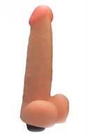Большой реалистичный виброфаллос с мошонкой - 20,5 см. - фото 215326