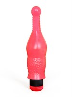 Гелевый розовый массажёр простаты - 20,5 см. 33004