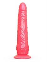 Розовый фаллоимитатор без мошонки с присоской - 19,5 см. 33045