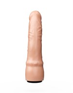 Телесная насадка в форме фаллоса для трусиков с плугом - 21 см. 33129