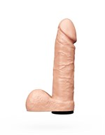 Телесный фаллоимитатор-насадка для трусиков с плугом - 18,5 см. 33135