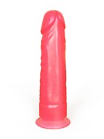 Розовый фаллоимитатор на подошве-присоске - 20 см. 33259