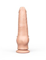 Фаллоимитатор на присоске с шипами для массажа клитора - 17,8 см. 33313