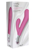 розовый вибратор со стимуляцией клитора Lovely Vibes G-spot Twin - 20 см. - фото 246105 розовый вибратор со стимуляцией клитора Lovely Vibes G-spot Twin - 20 см. - фото 246105