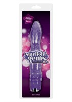 Фиолетовый вибратор с блёстками STARLIGHT GEMS VELA - 20,3 см. - фото 246189