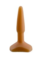 Оранжевый анальный стимулятор Small Anal Plug flash - 12 см. - фото 1358821