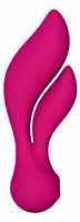 Розовый вибратор с клиторальным стимулятором Swan Feather - 17 см. - фото 246227 Розовый вибратор с клиторальным стимулятором Swan Feather - 17 см. - фото 246227