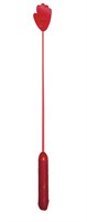 Красный стек с фаллосом вместо ручки - 62 см. - фото 46059