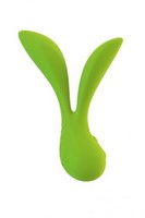 Зеленый перезаряжаемый вибромассажер Vitality by Leaf - фото 246437