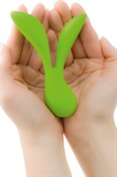 Зеленый перезаряжаемый вибромассажер Vitality by Leaf - фото 246438