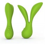 Зеленый перезаряжаемый вибромассажер Vitality by Leaf - фото 246439