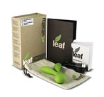 Зеленый перезаряжаемый вибромассажер Vitality by Leaf - фото 246440