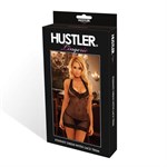 Обтягивающая прозрачная сорочка с глубоким декольте - фото 246501