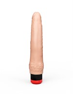 Гелевый вибромассажёр без мошонки - 22 см. 35292