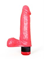 Нежно-розовый гелевый вибратор-фаллос - 19,5 см. 35295