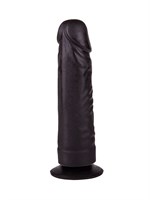 Чёрный фаллоимитатор на подошве-присоске - 17,5 см. - фото 1435128