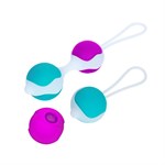 Разноцветные вагинальные шарики Orgasmic balls silicone - фото 73725