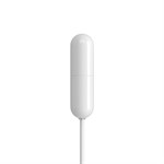 Белая вибропуля с шнуром питания USB - фото 141139