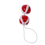 Красно-белые вагинальные шарики BE MINI BALLS - фото 141318
