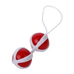 Красно-белые вагинальные шарики BE MINI BALLS - фото 141317