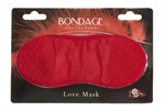 Красная маска на глаза BONDAGE - фото 141641
