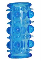 Голубая насадка с шипами и шишечками LUST CLUSTER - фото 141656
