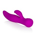 Фиолетовый вибромассажер со стимуляцией клитора Vr7 - 21,5 см. - фото 246920