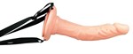 Женский страпон на тонких ремешках - 22 см. - фото 74092