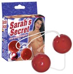 Красные вагинальные шарики Sarahs Secret - фото 217054