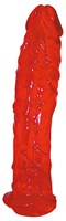 Массивный красный фаллоимитатор Colourado - 22 см. - фото 141957