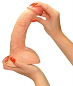 Реалистичный фаллоимитатор на присоске Black White - 23 см. - фото 265623 Реалистичный фаллоимитатор на присоске Black White - 23 см. - фото 265623