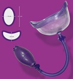 Фиолетовая вакуумная помпа Bad Kitty Vagina Sucker - фото 1390447