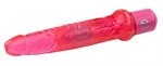 Гелевый анальный вибратор розового цвета - 17,5 см. - фото 142040