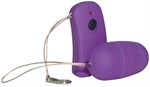 Фиолетовое виброяйцо с пультом управления - фото 247026