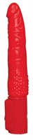Красный вибратор Red Push с возвратно-поступательными движениями - 19,5 см. - фото 185312