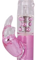 Полупрозрачный вибратор со стимулятором-кроликом - 24,5 см. - фото 247051 Полупрозрачный вибратор со стимулятором-кроликом - 24,5 см. - фото 247051