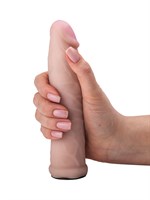 Женский страпон LESBI с вагинальной пробочкой - 17 см. - фото 20972