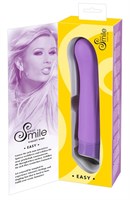 Фиолетовый вибратор Smile Easy - 22 см. - фото 1360824