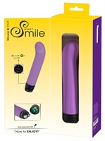 Фиолетовый вибратор G-точки Smile Genius - 20 см. 37911 - фото 63378