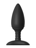 Чёрная вибровтулка NEXUS ACE MEDIUM с дистанционным управлением - 12 см. - фото 142442