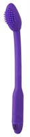 Фиолетовый вибратор-щётка для точки G A-Punkt - 23 см. - фото 185314
