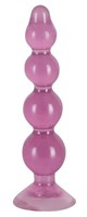 Фиолетовый анальный стимулятор-ёлочка Anal Beads - 13 см. - фото 312963