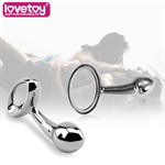 Серебристая втулка LOVETOY Luxury из металла - 10 см. 38202 - фото 161203