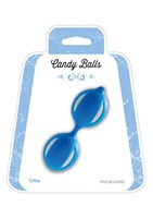 Голубые вагинальные шарики CANDY BALLS TOFFEE BLUE - фото 247402