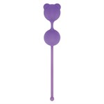 Фиолетовые вагинальные шарики PUSSYNUT DOUBLE SILICONE - фото 313226
