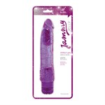 Фиолетовый вибратор VIBRATOR JAMMY JELLY SPANGLY GLITTER - 23 см. - фото 247442 Фиолетовый вибратор VIBRATOR JAMMY JELLY SPANGLY GLITTER - 23 см. - фото 247442