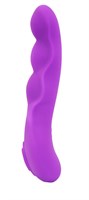 Фиолетовый вибратор UltraZone Paradise 9X Silicone Vibrator - 17,7 см. - фото 247611