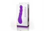 Фиолетовый вибратор UltraZone Paradise 9X Silicone Vibrator - 17,7 см. - фото 247610