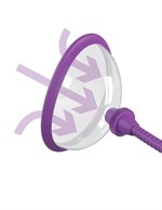 Фиолетовая клиторальная помпа Pleasure Pump - фото 1376357